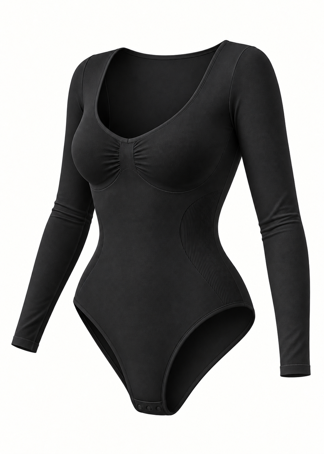 Body reductor manga larga negro