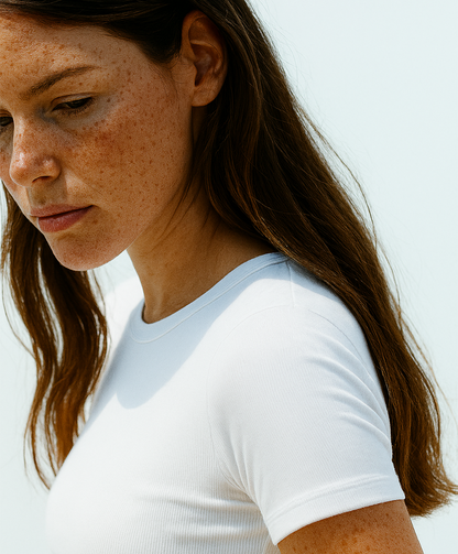 Camiseta modal premium blanca