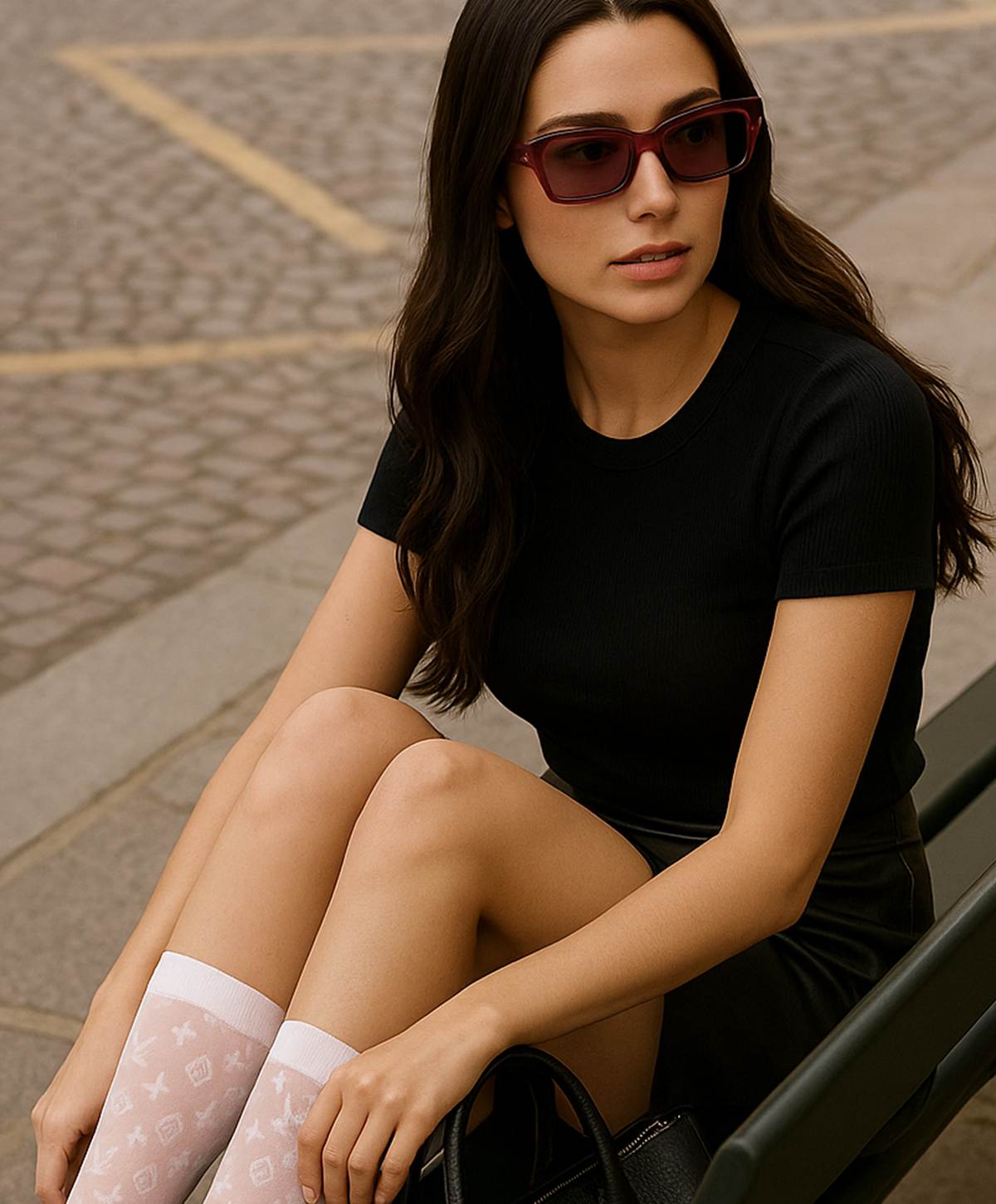 Camiseta modal premium negra