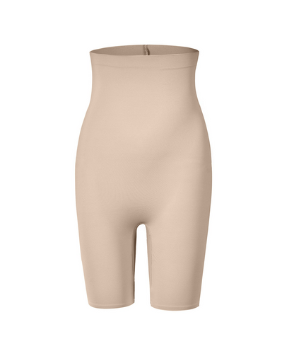 Short reductor tiro alto invisible beige